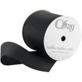 thumbnail image 1 of Offray Grosgrain Ribbon 3"X9'-Black, 1 of 2
