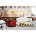 Elite Gourmet Mst275Xr 2 Qt Oval Slow Cooker, Red