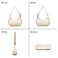 thumbnail image 3 of KXF Women Leather Underarm Bag Crescent Shoulder Handbag Saddle Bag Chic Purse Satchel Purse, 3 of 8