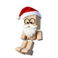 thumbnail image 2 of Christmas Wooden Man Figurine, 12pcs Expressions, 2025 New Funny Wood Car Desktop Decoration, Handmade Feet Wooden Doll, Portable Handmade Car Ornament(6cm), 2 of 6