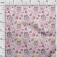 thumbnail image 3 of oneOone Cotton Flex Light Pink Fabric Kids Princess Castle Fabric For Sewing Printed Craft Fabric By The Yard 40 Inch Wide, 3 of 4