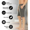 thumbnail image 3 of Men's 100% Cotton Lounge Sleep Pajama PJ Casual Shorts, 3 of 6