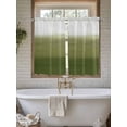 thumbnail image 4 of Sage Green Ombre 2 Panel Kitchen Curtains for Windows, Modern Abstract Art Texture Bathroom Privacy Curtain, Home Décor Window Treatment for Bedroom/Living Room 55"x45", 4 of 6