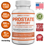 Prostate Support Supplement for Men, 60 Capsules w/Saw Palmetto & Beta-Sitosterol, 33 Herbs to Reduce Frequent Urination, Hair Loss, DHT - Improve Libido & Sleep
