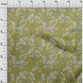 thumbnail image 3 of oneOone Georgette Viscose Lime Green Fabric Tropical Line Drawing Leaf Sewing Fabric By The Yard Printed Diy Clothing Sewing Supplies 42 Inch Wide, 3 of 5