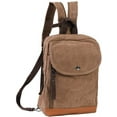 thumbnail image 1 of LHSHID Mini Canvas Backpacks Casual Strong Small Packback Daypack 181002 Brown, 1 of 6