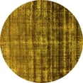 thumbnail image 1 of Ahgly Company Indoor Round Persian Yellow Bohemian Area Rugs, 3' Round, 1 of 4