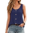 thumbnail image 2 of MOYIKO Tank Tops for Women Eyelet Crew Neck Sleeveless Tops Dressy Casual Trendy Flowy Summer Shirts Loose Fit, 2 of 7