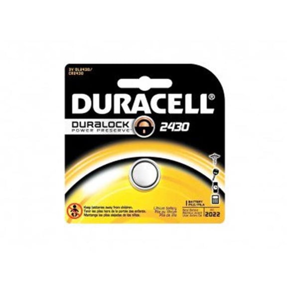 Duracell DURACELL-DL2430BPK 285mAh 3V Montre au Lithium et Pile à Pièces Électroniques