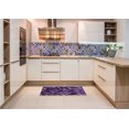 thumbnail image 6 of Ahgly Company Machine Washable Indoor Rectangle Transitional Deep Purple Area Rugs, 3' x 5', 6 of 7