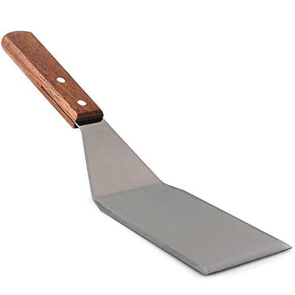 Homi Styles Cooking Metal Spatula with Beveled Edges | Stainless Steel Jumbo Turner Spatula |  Turner for Skillets, Griddles & Grills | Pancake Flipper