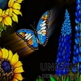 thumbnail image 2 of CCTFS Sunflower and Blue Butterfly Fall Kitchen Rugs Set of 3, Xmas Holiday Kitchen Mat Decor Home Decorations, Green Christmas Mats for Kitchen Floor - 16''*24'' and 20''*30'' and 17''*47'' in, 2 of 10