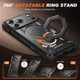 thumbnail image 4 of Funda para teléfono TONGATE iPhone 17 Pro de 6.3 pulgadas con soporte magnético negro, 4 of 9
