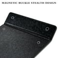thumbnail image 4 of YISEEK Clipboards with Strong Magnets Clip, Pearlescent Colors PU Clip Board with Pen Holder Loop，Portable and Smooth Office Business ClipBoard Writing Pad A4 File Organizer Clip Folder,Black, 4 of 6