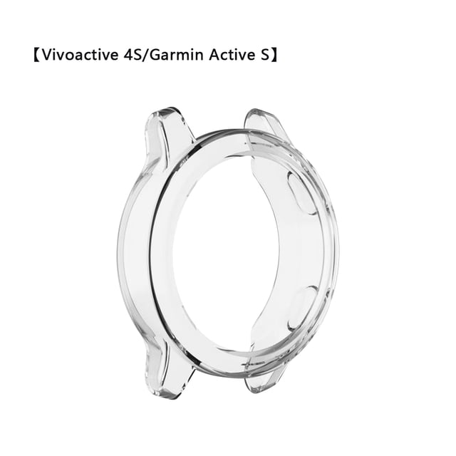 Funda para reloj, funda para reloj inteligente, protector deportivo, blanco transparente, repuesto para Vivoactive 4S / Garmin Active S kenally EL001329-16