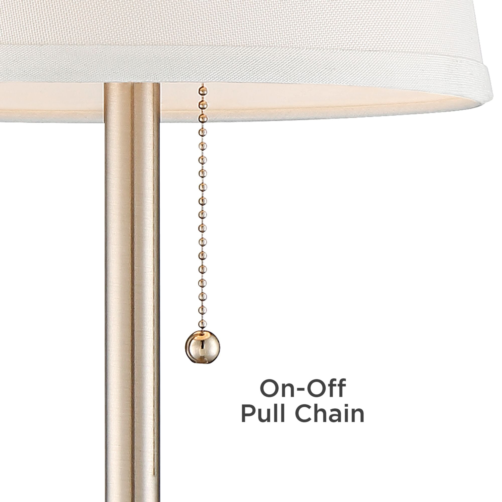 360 Lighting Modern Accent Table Lamp with Hotel Style USB and AC Power Outlet in Base 20" High Brushed Steel White Empire Shade for Living Room Desk