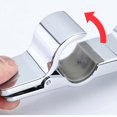 thumbnail image 4 of nipocaio Shower head holder, shower holder adjustable, hand shower holder, bathroom installations, 45° rotatable shower head holder adjustable, shower rod shower head holder without drilling (silver), 4 of 5