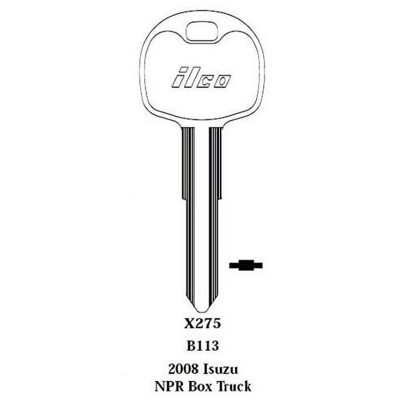 Ilco X275 Key Blank for Isuzu Truck 10 Pack