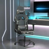 vidaXL Gaming Chair Black and Camouflage