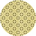 thumbnail image 1 of Ahgly Company Tapis Rond Lavable en Machine Intérieur Caramel Brun, 3 Pieds Rond, 1 of 7