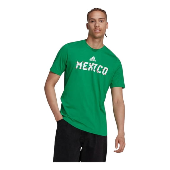 Playera adidas Hombre Mexico Copa Mundial Fifa 2022 Verde verde S