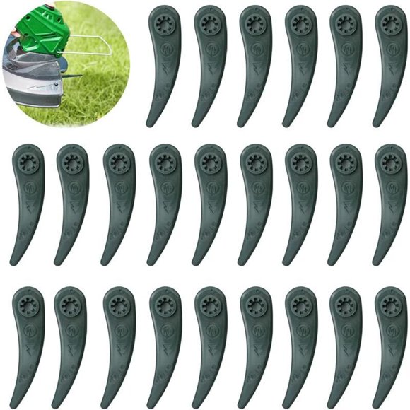 24 Pack Bosch Grass Trimmer Blades for Bosch Durablade Art 23-18 LI Art 26-18 LI Grass Trimmers, Replacement Grass Strimmer Blades.