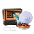 thumbnail image 1 of Snail Night Light LED Table Lamp Cute Snail Desk Light USB Powered Touch Control Dimmable Warm White Light & Colorful Light for Children's Bedroom Decor Nursery, 1 of 5