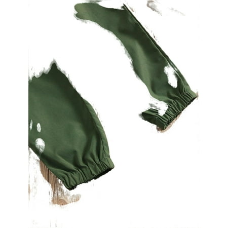 

Casual Plain Cargo Pants Army Green Toddler Girls Pants (Girl s)