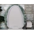 thumbnail image 5 of Soft Microfiber Bathroom Toilet Lid Cover, Machine Washable Seat Covers, 18x18, Stays in Place Rubber Backing, Fits Most Round, Elongated and Oblong Lids, Home Decor Accessories, Green, 5 of 8