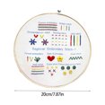 thumbnail image 4 of Embroidery Beginner's Kit with Hoop, Needles & Thread - DIY Starter Set for Adults, Floral Pattern Fabric, Tools & Step-by-Step Guide, Creative Handcraft Gift for Family & Friends, 4 of 8