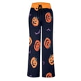 thumbnail image 4 of MEZZALL Halloween Printed Pajama Pants for Women Drawstring Waist Cute Pumpkin Pattern Comfortable Night Loungewear Bottoms, 4 of 5