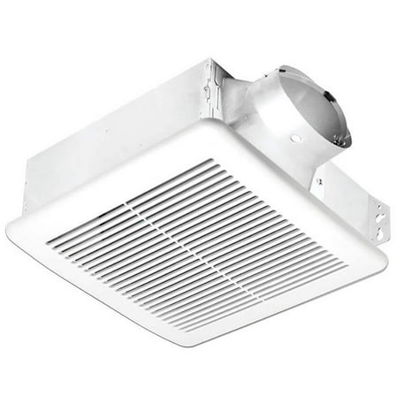 Slim Series 50-110 CFM Wall or Ceiling Bathroom Exhaust Fan with 3-Speed Adjustable High Speed Settings, ENERGY STAR