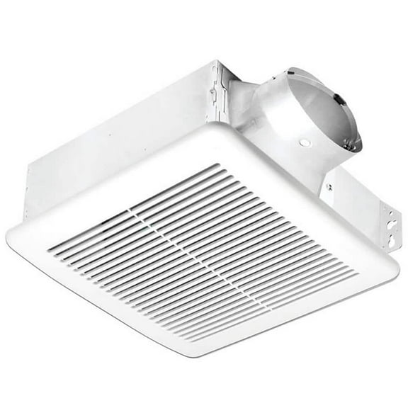 Slim Series 50-110 CFM Wall or Ceiling Bathroom Exhaust Fan with 3-Speed Adjustable High Speed Settings, ENERGY STAR