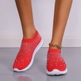 thumbnail image 4 of SCHUHLAND Women's Crystal Breathable Mesh Sneakers, Slip-On Flats, Comfortable Soft Sole, Sizes up to 43, Non-Slip Casual Shoes, 4 of 14