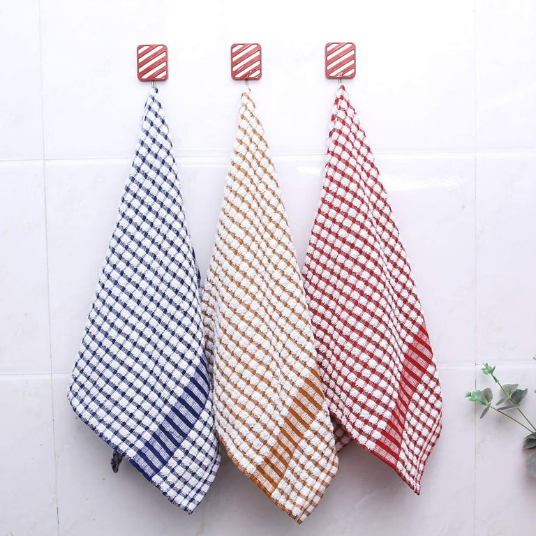 Kitchen Dish Towels, 6 Pack Bulk Cotton Kitchen Towels Set, Super Soft  Absorbent Dish Cloths for Washing Dishes Dish Rags for Drying Dishes  Kitchen Wash Clothes and Dish Towels(Random Color) 