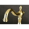 thumbnail image 3 of Kingston Brass KS7972AL English Country Standard Mount Bathroom Bridge Faucet, Polished Brass, 3 of 4