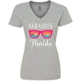 thumbnail image 3 of Inktastic Sarasota Florida Summer Trip Women's V-Neck T-Shirt, 3 of 5