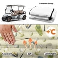 thumbnail image 6 of XYZCANDO Universal 2-Seat Golf Cart Seat Cover With 4 Storage Pockets - Non-Slip Washable Terry Cloth Golf Cart Accessory, 6 of 9