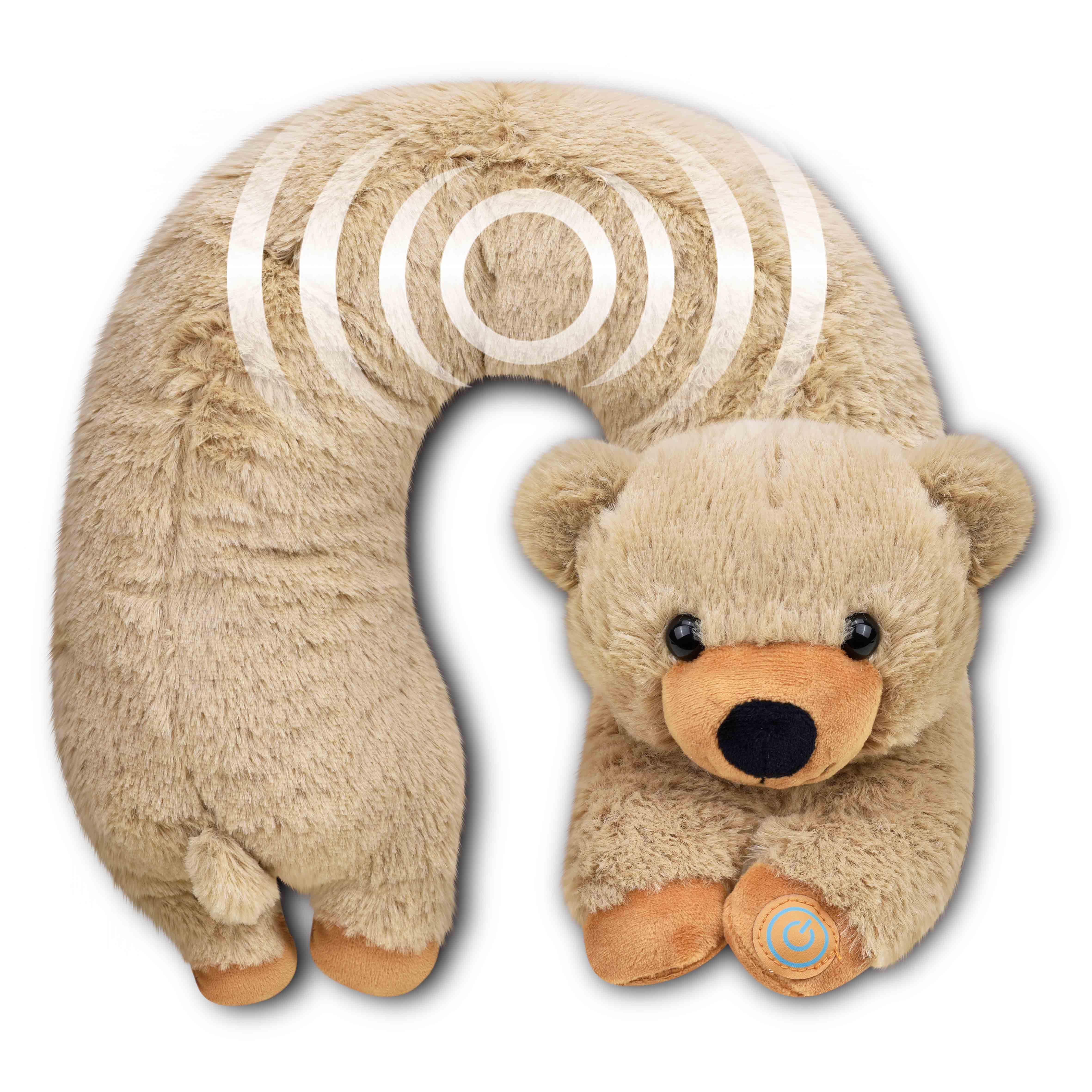 (6 pack) (6 pack) Health Touch Neck Massaging Massager Gift with Relaxing Vibration- Bear