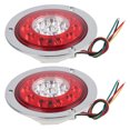 thumbnail image 1 of Side Light, 2pcs/set 19 LED Tail Lamp Electroplating Plastic  For Car Truck, 1 of 8