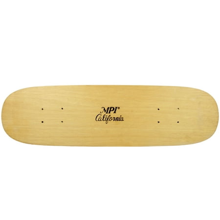 Vintage NOS 1970s MPI Old School Skateboard Deck Wood Reverse Camber