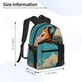 thumbnail image 3 of Rocae Blue Watercolor Duck for Lightweight Casual Backpack Travel Hiking Backpack Carry On Laptop Backpack, 3 of 6