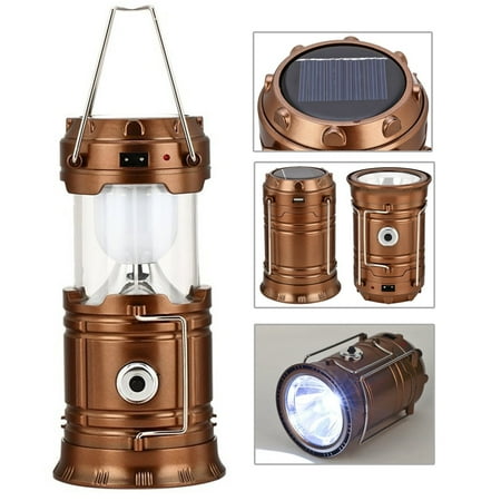 Solar Rechargeable Camping Lantern Portable Outdoor Handheld Led Solar Rechargeable Camping Lantern Portable Outdoor Handheld Led Flashlight Emergency Lights Gold Com