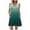 Mint Green, variant on QQAMB Dresses for Womens Knee Length Mini Dress Casual Vacation Printed Sundreses with Pocket Gray L
