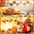 thumbnail image 4 of Beautynvta 6 Pcs Mini Pumpkin Hanging Ornaments, Multiple Types Fall Pumpkin Balls, Pumpkin Pendants for Small Tree Fall Thanksgiving Decor, 4 of 9