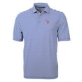 thumbnail image 2 of Men's Cutter & Buck Royal Ole Miss Rebels Throwback Logo Virtue Eco Pique Stripe Recycled Polo, 2 of 3