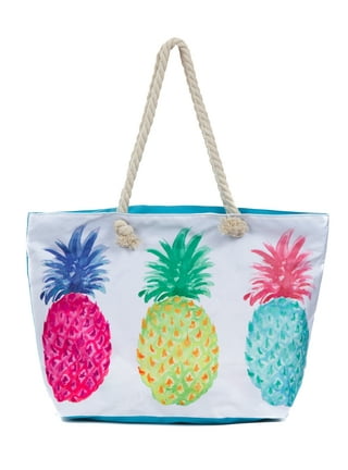 It's as #Pineapple Party🍍#beachready  Large beach bags, Personalized beach  bags, Bags