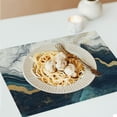 thumbnail image 6 of Pratyus Marble White Clouds Abstract Painting Table Decor Linen Placemats Set of 4 for Dining, Birthday Parties, Christmas, Restaurants, Buffets - Home Decoration 18x12in, 6 of 8
