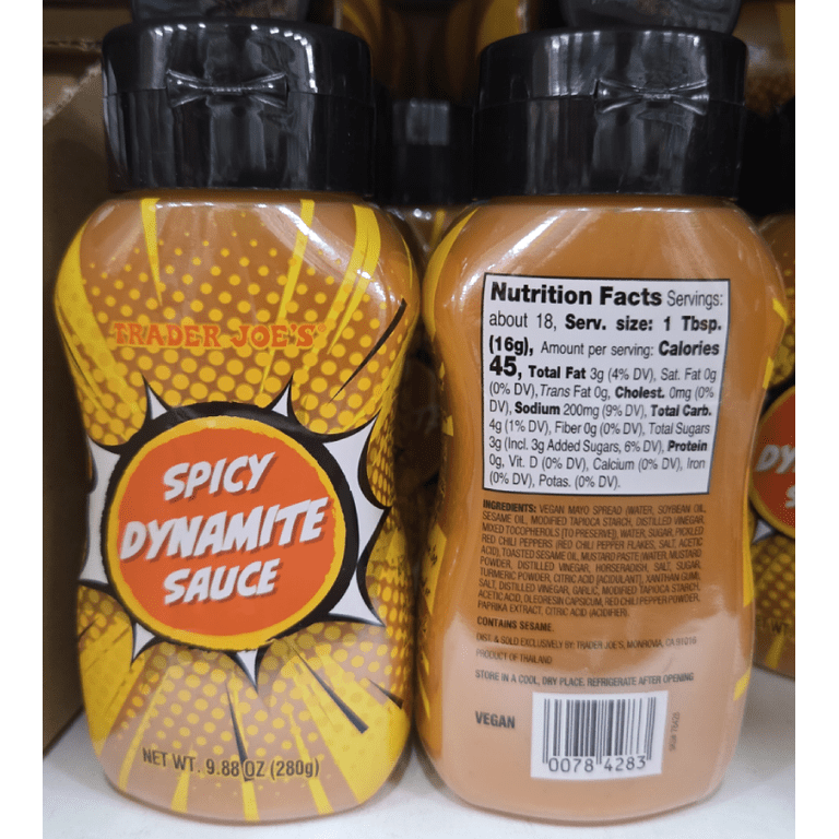 Trader Joe's Spicy Dynamite Sauce 9.88oz 280g (2 Jars) - Walmart.com