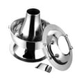 thumbnail image 4 of Cobre olla caliente cocina olla hermosa con tapa resistente grueso cobre rozaduras plato shabu olla para restaurante catering hogar División plateada de 30CM, 4 of 8